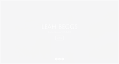 Desktop Screenshot of leahbeggs.com